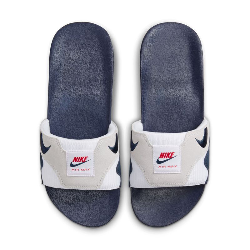 Tenis-nike-para-hombre-Nike-Air-Max-1-Slide-para-moda-color-blanco.-Capellada