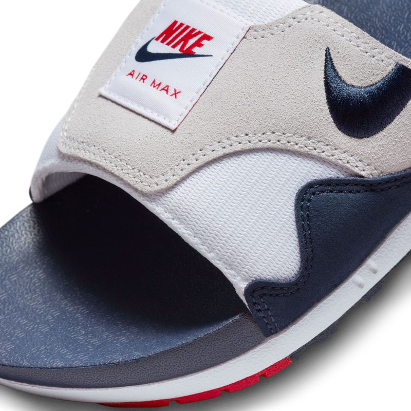 Tenis-nike-para-hombre-Nike-Air-Max-1-Slide-para-moda-color-blanco.-Detalle-1