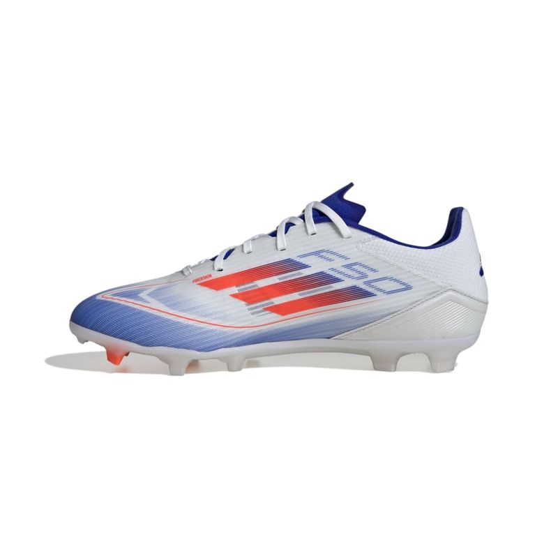 Guayos-adidas-para-hombre-F50-League-Fg-Mg-para-futbol-color-blanco.-Lateral-Interna-Izquierda