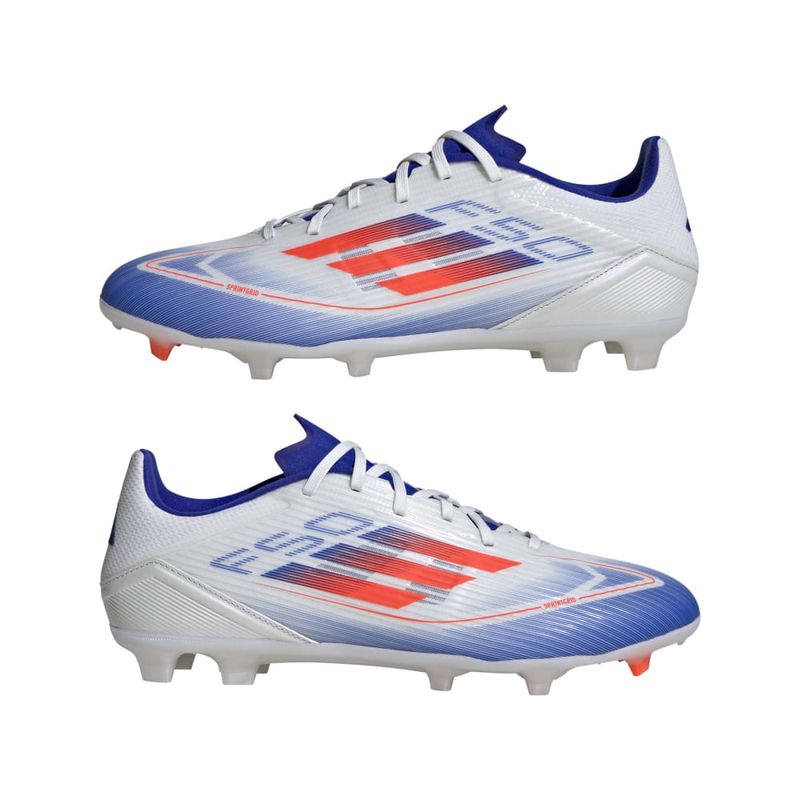 Guayos-adidas-para-hombre-F50-League-Fg-Mg-para-futbol-color-blanco.-Par-Alineados
