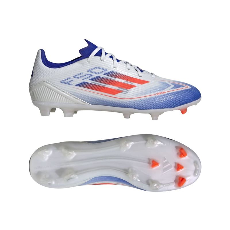 Guayos-adidas-para-hombre-F50-League-Fg-Mg-para-futbol-color-blanco.-Detalle-1