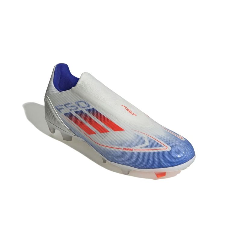 Guayos-adidas-para-hombre-F50-League-Ll-Fg-para-futbol-color-blanco.-Par-Alineados