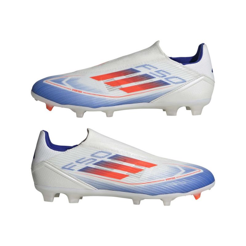 Guayos-adidas-para-hombre-F50-League-Ll-Fg-para-futbol-color-blanco.-Par-Alineados