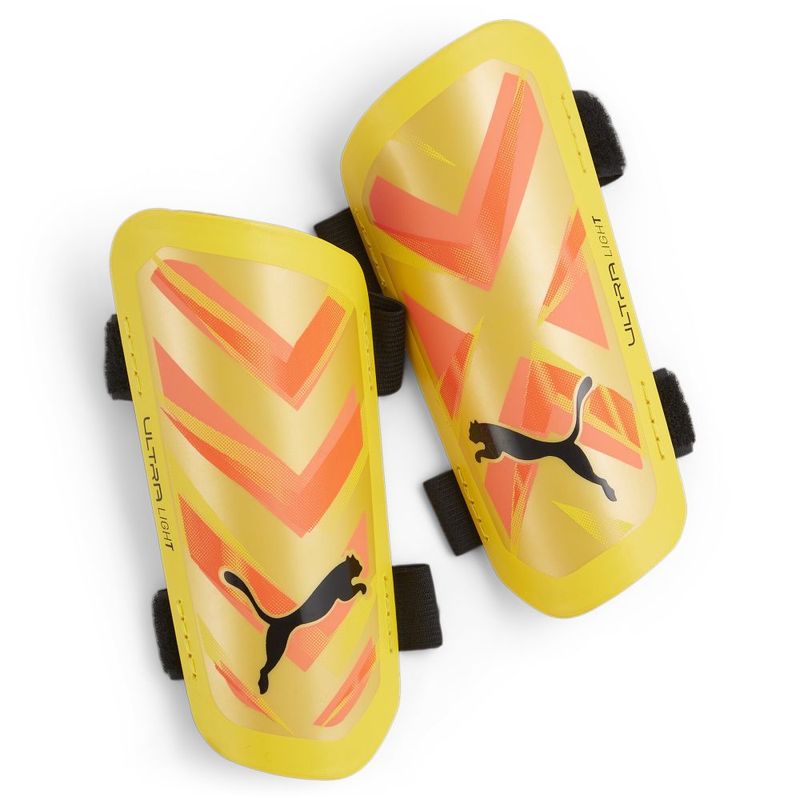 Canilleras-puma-para-hombre-Ultra-Light-Strap-para-futbol-color-rosado.-Frente-Sin-Modelo