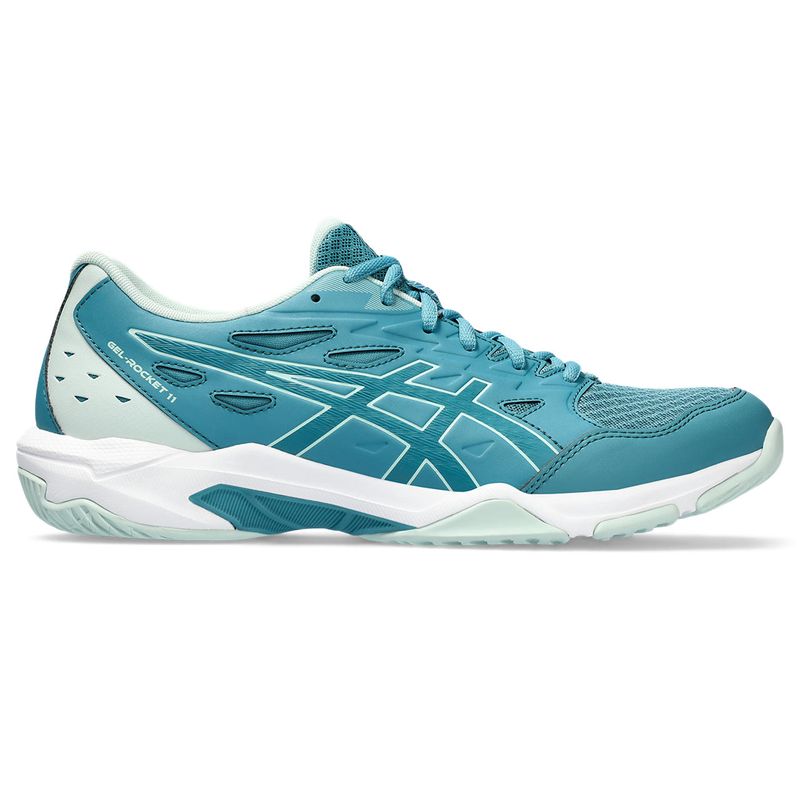 Tenis-asics-para-hombre-Gel-Rocket-11-para-indoor-color-azul.-Lateral-Externa-Derecha
