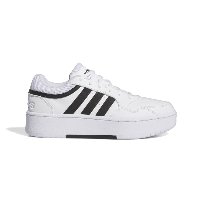 Tenis-adidas-para-mujer-Hoops-3.0-Bold-W-para-moda-color-blanco.-Lateral-Externa-Derecha