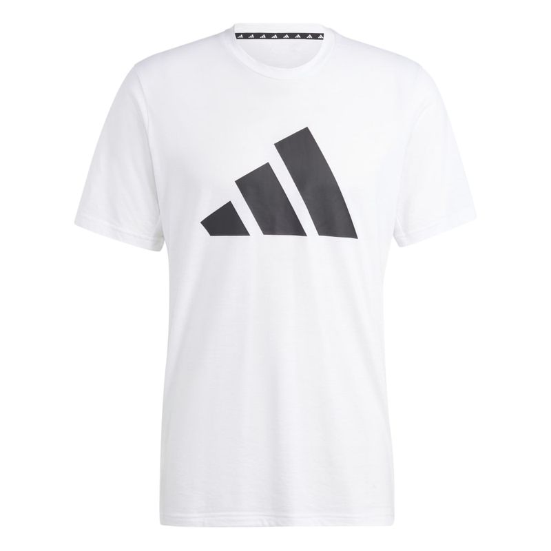 Camiseta-Manga-Corta-adidas-para-hombre-Tr-Es-Fr-Logo-T-para-entrenamiento-color-blanco.-Frente-Sin-Modelo