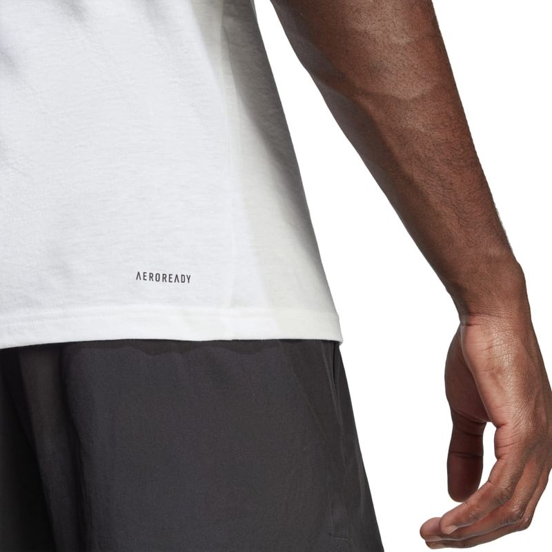 Camiseta-Manga-Corta-adidas-para-hombre-Tr-Es-Fr-Logo-T-para-entrenamiento-color-blanco.-Detalle-3