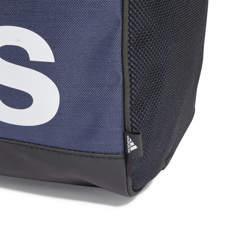 Maletin-adidas-para-hombre-Linear-Duffel-S-para-moda-color-azul.-Detalle-2