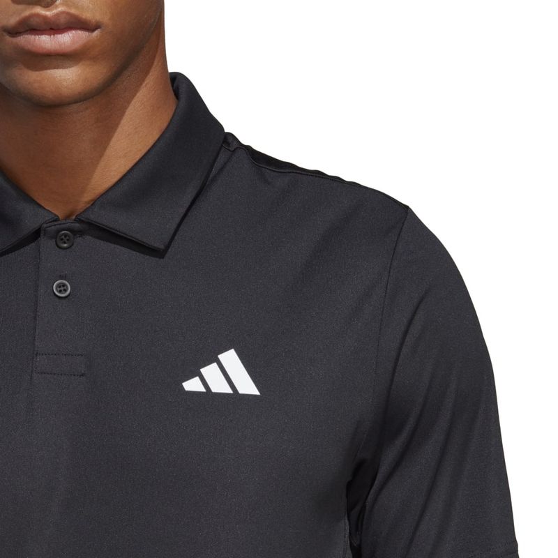 Polo-adidas-para-hombre-Club-Polo-para-tenis-color-negro.-Detalle-3