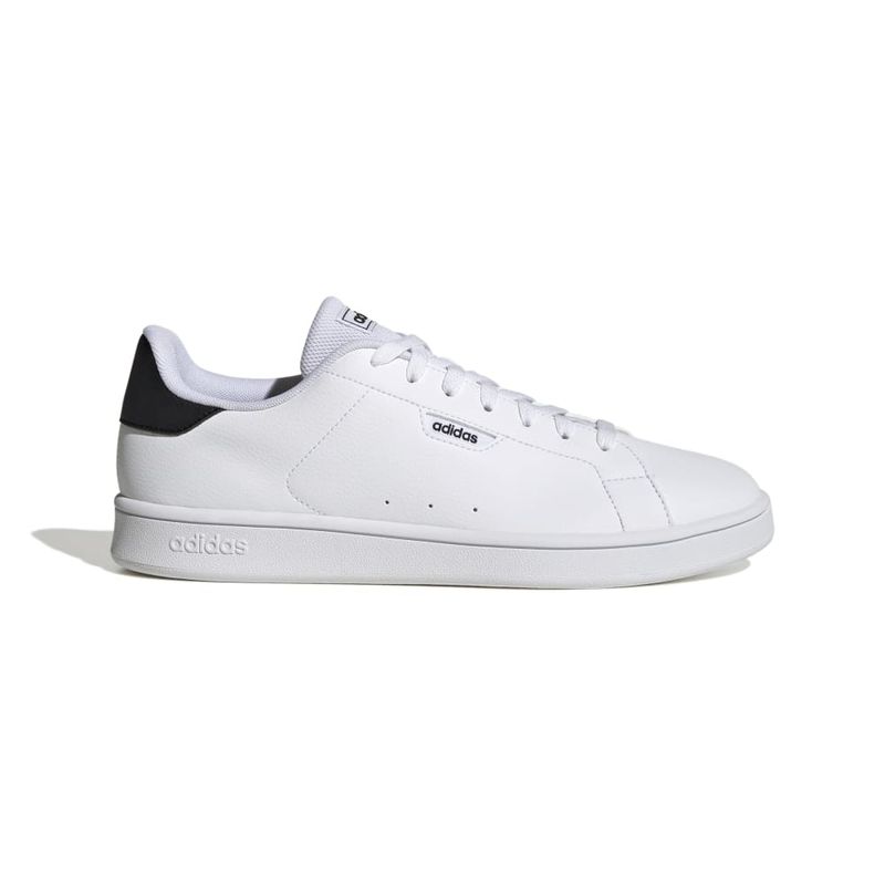 Tenis-adidas-para-hombre-Urban-Court-para-moda-color-blanco.-Lateral-Externa-Derecha