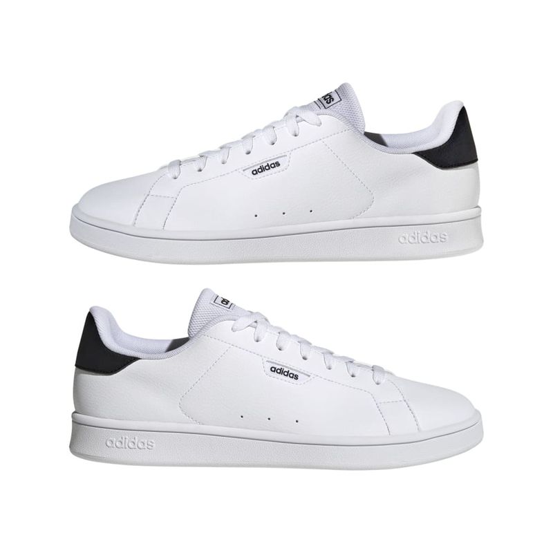 Tenis-adidas-para-hombre-Urban-Court-para-moda-color-blanco.-Par-Alineados