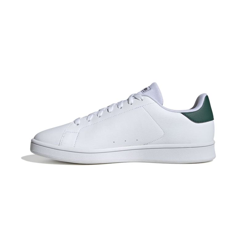 Tenis-adidas-para-hombre-Urban-Court-para-moda-color-blanco.-Lateral-Interna-Izquierda