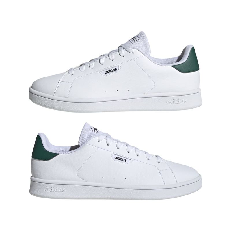 Tenis-adidas-para-hombre-Urban-Court-para-moda-color-blanco.-Par-Alineados