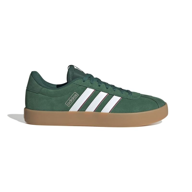 Tenis-adidas-para-hombre-Vl-Court-3.0-para-moda-color-verde.-Lateral-Externa-Derecha