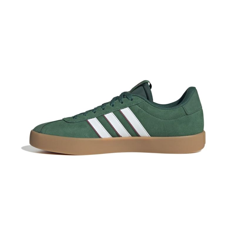 Tenis-adidas-para-hombre-Vl-Court-3.0-para-moda-color-verde.-Lateral-Interna-Izquierda
