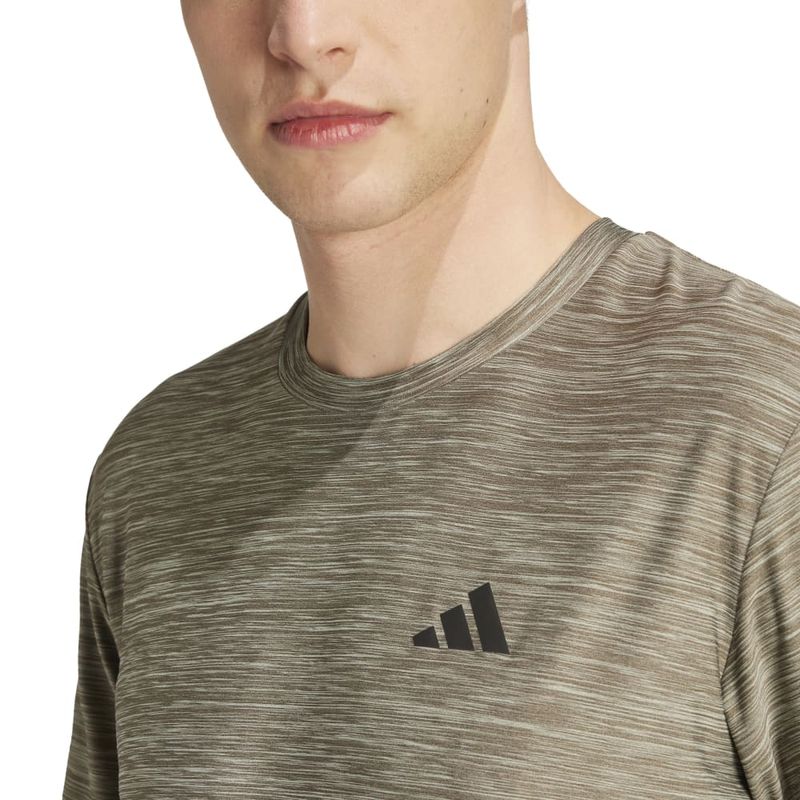 Camiseta-Manga-Corta-adidas-para-hombre-Tr-Es-Stretch-T-para-entrenamiento-color-verde.-Detalle-2