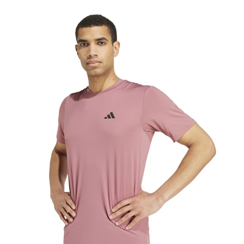 Camiseta-Manga-Corta-adidas-para-hombre-Tr-Es-Stretch-T-para-entrenamiento-color-rojo.-Detalle-3