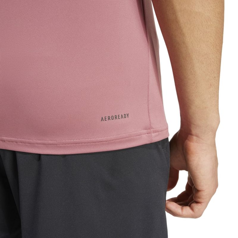 Camiseta-Manga-Corta-adidas-para-hombre-Tr-Es-Stretch-T-para-entrenamiento-color-rojo.-Detalle-2