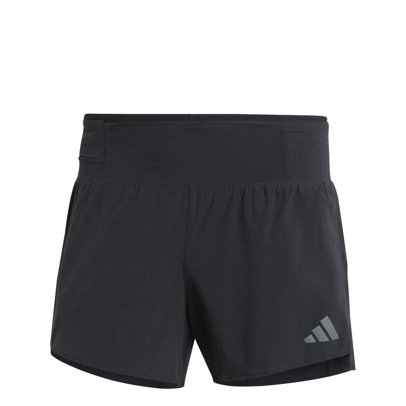 Pantaloneta-adidas-para-hombre-Adizero-Gel-Sho-para-correr-color-negro.-Frente-Sin-Modelo