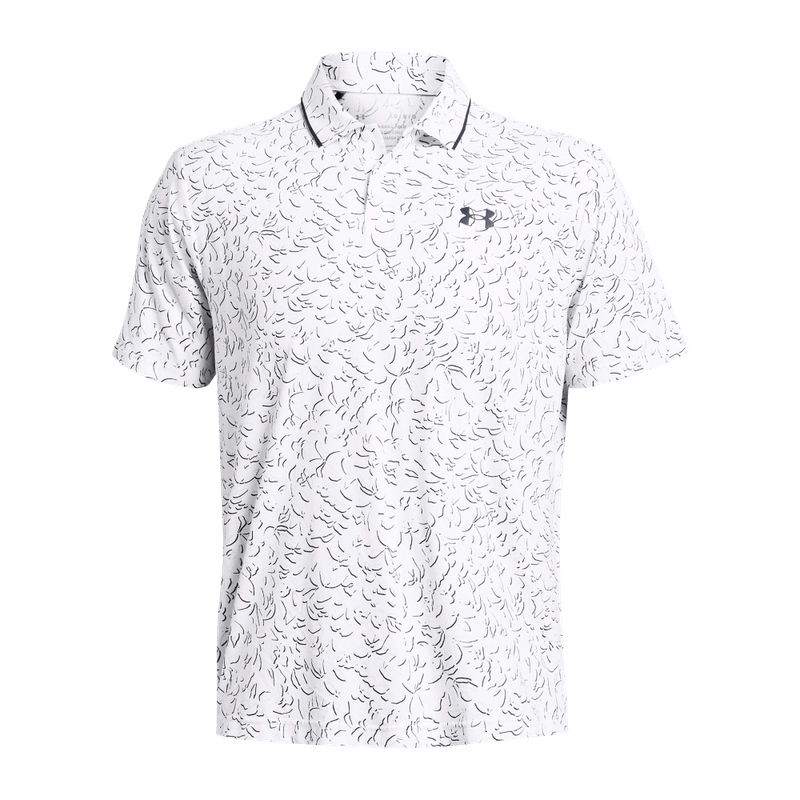 Polo-under-armour-para-hombre-Ua-Iso-Chill-Verge-Polo-para-golf-color-blanco.-Frente-Sin-Modelo