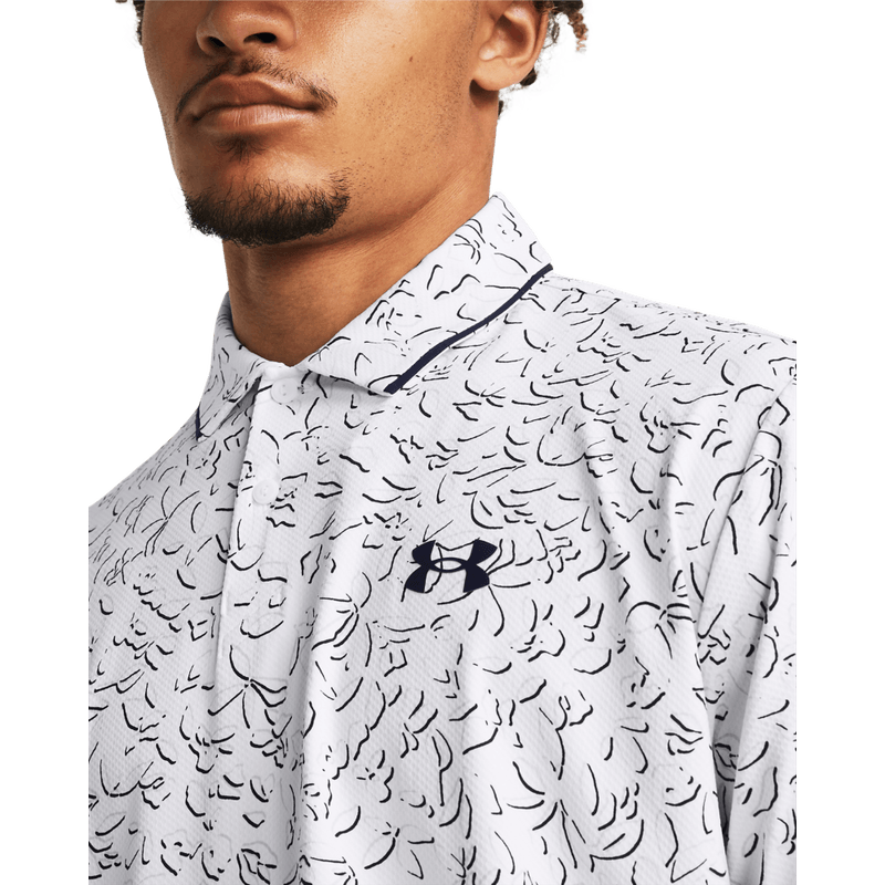 Polo-under-armour-para-hombre-Ua-Iso-Chill-Verge-Polo-para-golf-color-blanco.-Cuello