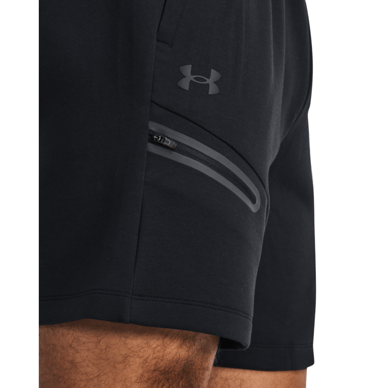 Pantaloneta-under-armour-para-hombre-Ua-Unstoppable-Flc-Shorts-para-entrenamiento-color-negro.-Bolsillo