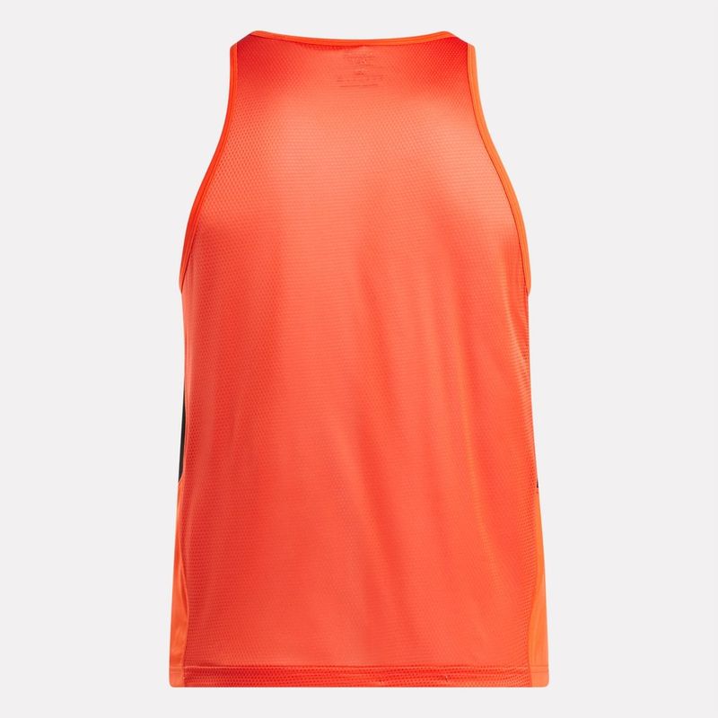 Camiseta-Manga-Sisa-reebok-para-hombre-Run-Speedwick-Singlet-para-correr-color-naranja.-Outfit-Completo