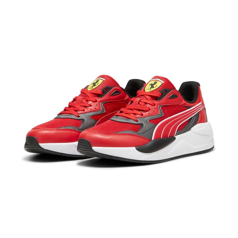 Tenis-puma-para-hombre-Ferrari-X-Ray-Speed-para-moda-color-rojo.-Par-Alineados