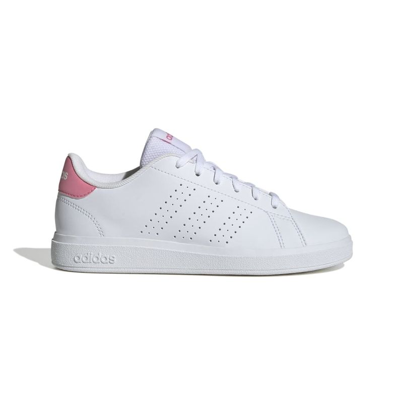 Tenis-adidas-para-niño-Advantage-Base-2.0-para-moda-color-blanco.-Lateral-Externa-Derecha