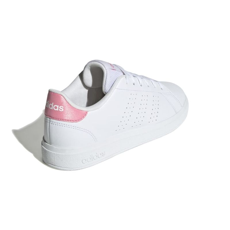 Tenis-adidas-para-niño-Advantage-Base-2.0-para-moda-color-blanco.-Talon