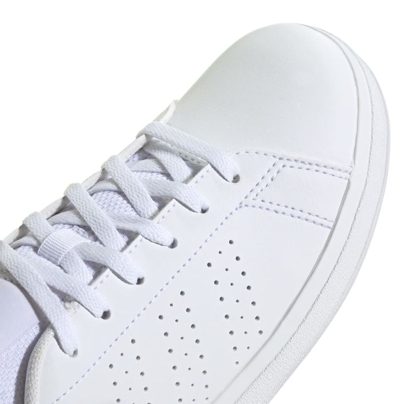 Tenis-adidas-para-niño-Advantage-Base-2.0-para-moda-color-blanco.-Detalle-1