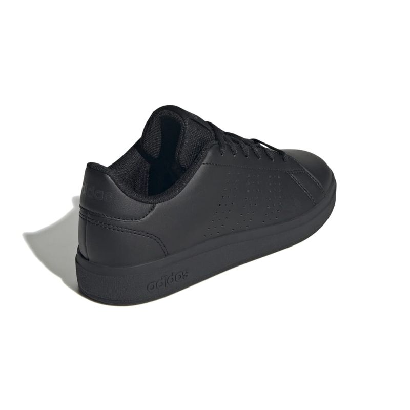 Tenis-adidas-para-niño-Advantage-Base-2.0-para-moda-color-negro.-Talon
