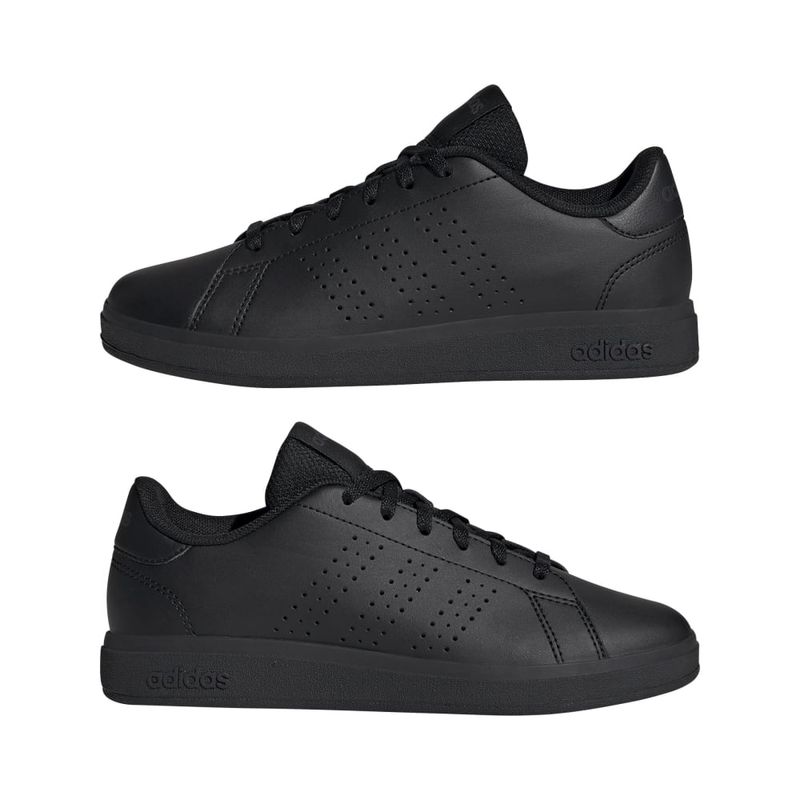 Tenis-adidas-para-niño-Advantage-Base-2.0-para-moda-color-negro.-Par-Alineados
