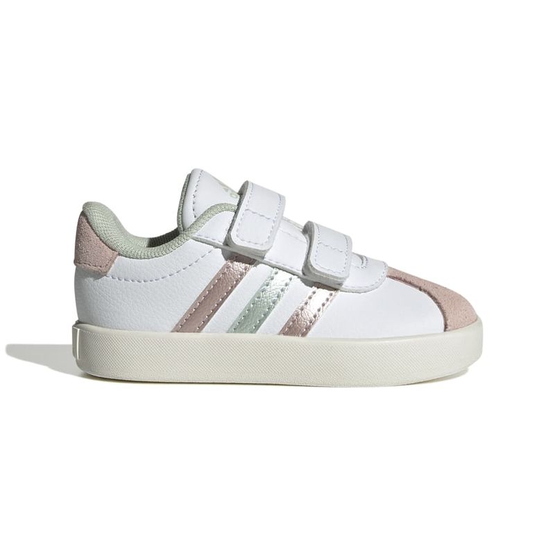 Tenis-adidas-para-niño-Vl-Court-3.0-Cf-I-para-moda-color-blanco.-Lateral-Externa-Derecha