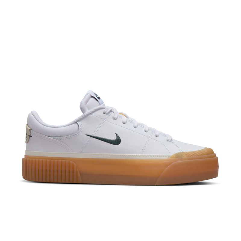 Tenis-nike-para-mujer-Wmns-Court-Legacy-Lift-para-moda-color-blanco.-Lateral-Externa-Derecha