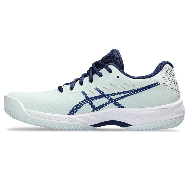 Tenis-asics-para-mujer-Gel-Game-9-Clay-Oc-para-tenis-color-azul.-Lateral-Externa-Izquierda