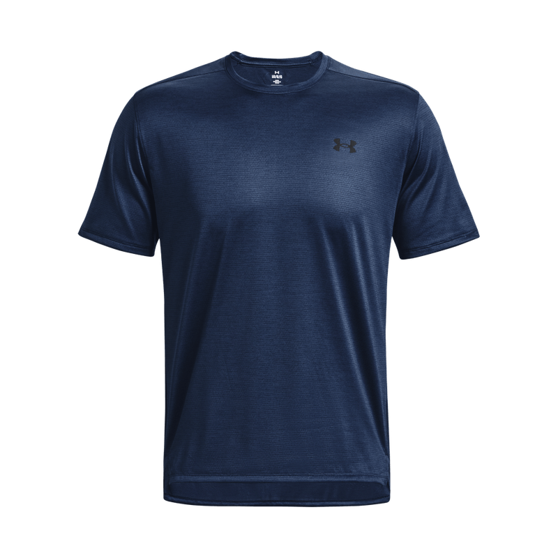 Camiseta-Manga-Corta-under-armour-para-hombre-Ua-Tech-Vent-Ss-para-entrenamiento-color-azul.-Frente-Sin-Modelo