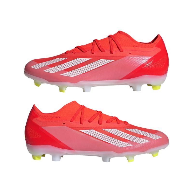Guayos-adidas-para-hombre-X-Crazyfast-Pro-Fg-para-futbol-color-rojo.-Par-Alineados