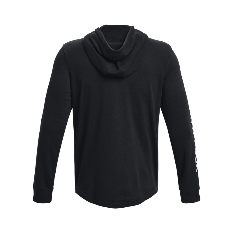 Hoodie-under-armour-para-hombre-Pjt-Rock-Terry-Hoodi-para-entrenamiento-color-negro.-Reverso-Sin-Modelo