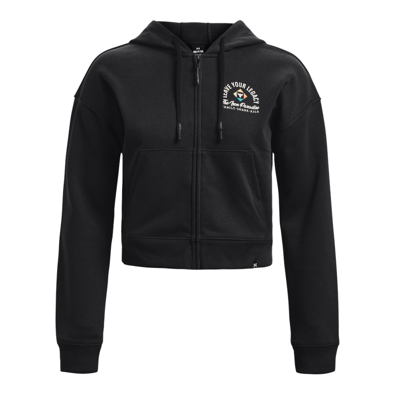 Hoodie-under-armour-para-mujer-Pjt-Rck-Hw-Terry-Fz-para-entrenamiento-color-negro.-Frente-Sin-Modelo