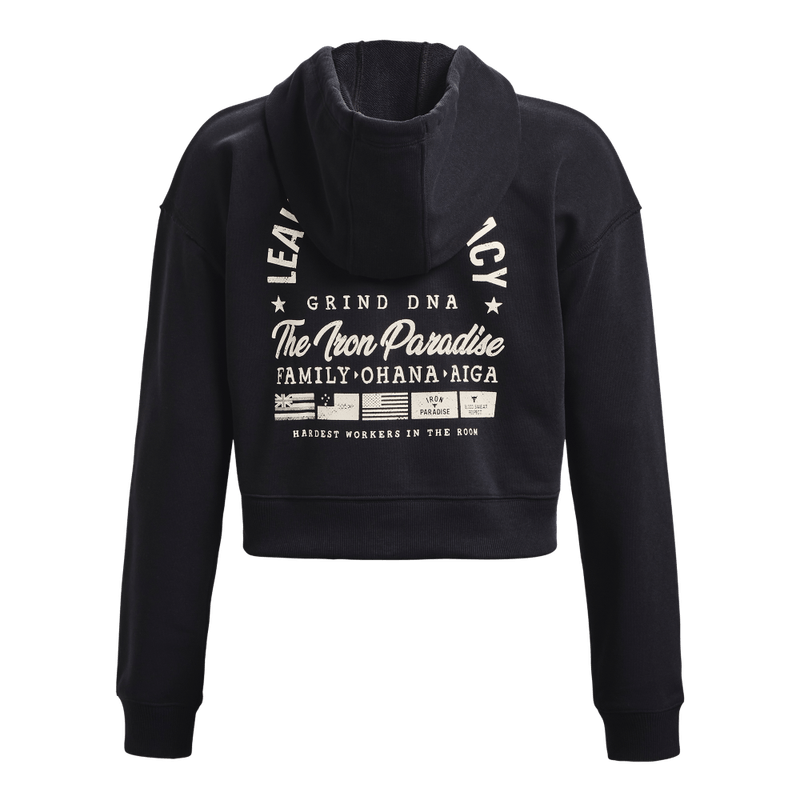 Hoodie-under-armour-para-mujer-Pjt-Rck-Hw-Terry-Fz-para-entrenamiento-color-negro.-Reverso-Sin-Modelo