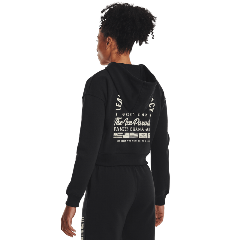 Hoodie-under-armour-para-mujer-Pjt-Rck-Hw-Terry-Fz-para-entrenamiento-color-negro.-Reverso-Sin-Modelo