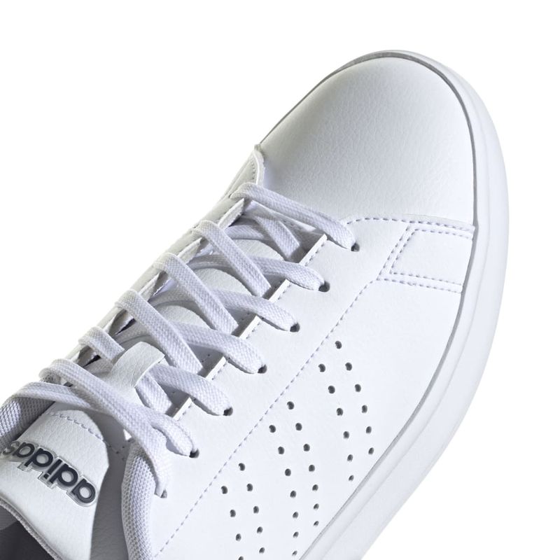 Tenis-adidas-para-hombre-Advantage-2.0-para-moda-color-blanco.-Detalle-2