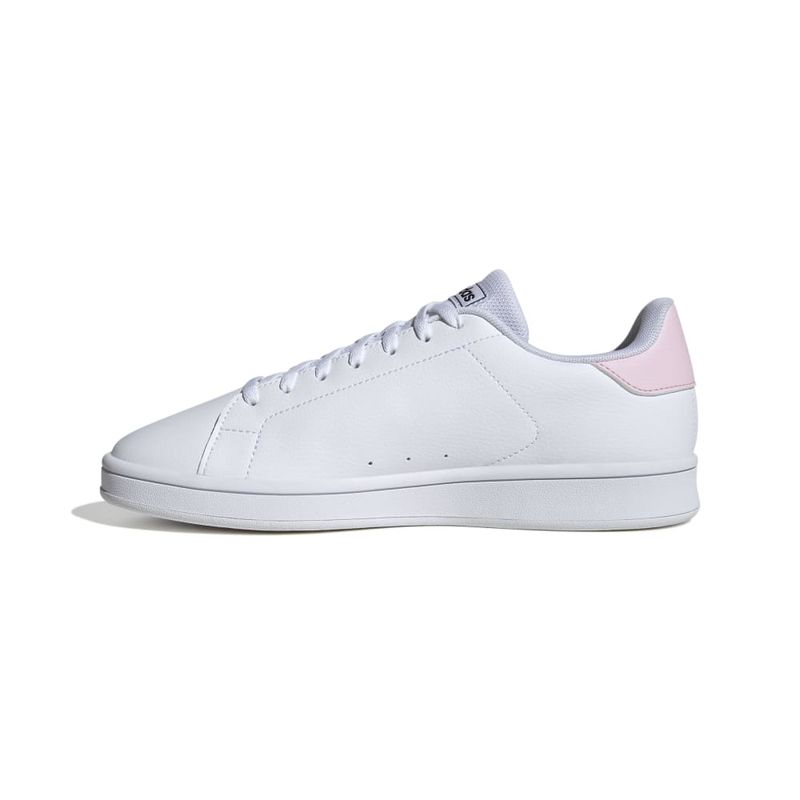 Tenis-adidas-para-mujer-Urban-Court-para-moda-color-blanco.-Lateral-Interna-Izquierda