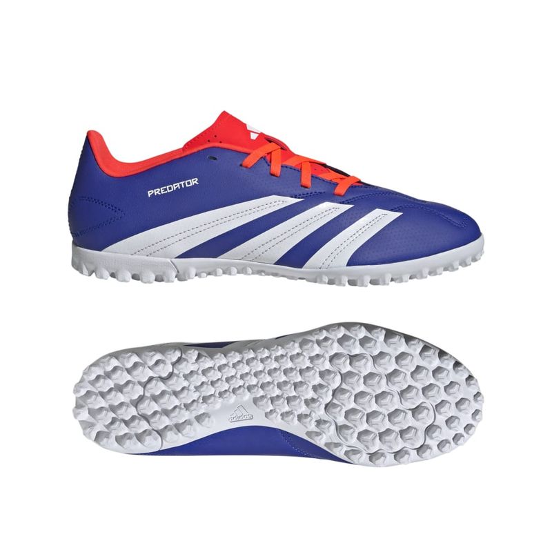 Guayos-adidas-para-hombre-Predator-Club-Tf-para-futbol-color-azul.-Detalle-1
