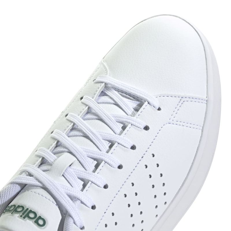 Tenis-adidas-para-hombre-Advantage-2.0-para-moda-color-blanco.-Detalle-1