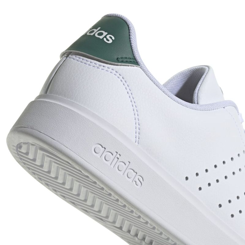 Tenis-adidas-para-hombre-Advantage-2.0-para-moda-color-blanco.-Detalle-2