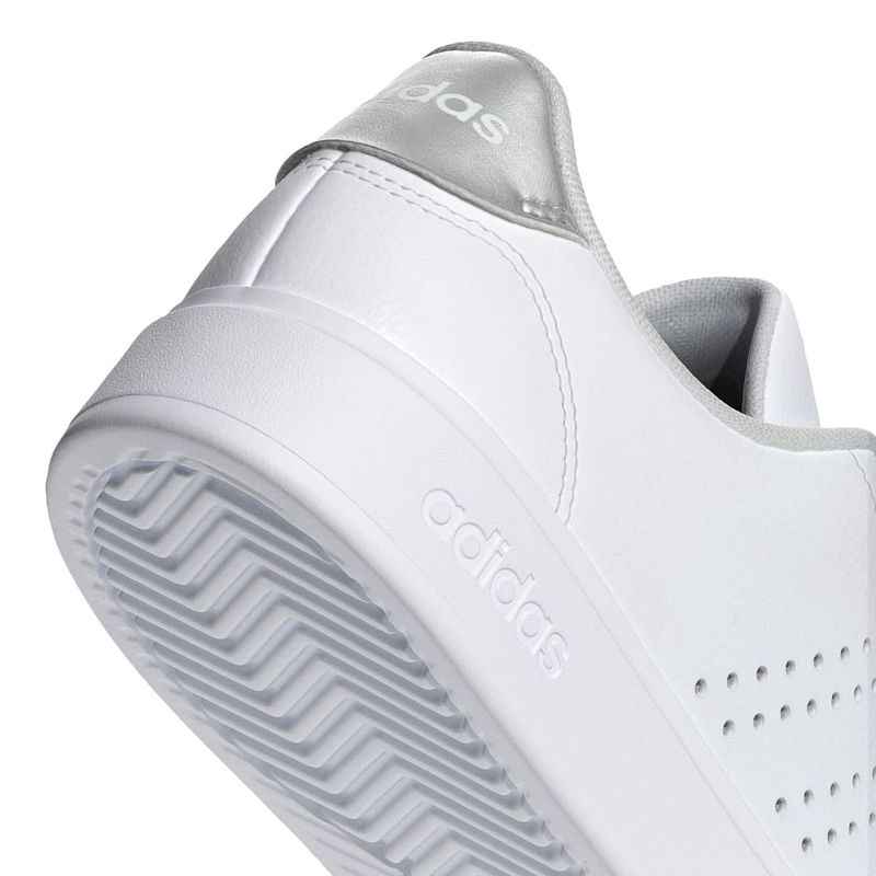 Tenis-adidas-para-mujer-Advantage-2.0-para-moda-color-blanco.-Detalle-2
