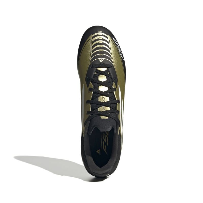 Guayos-adidas-para-hombre-F50-League-Fg-Mg-Messi-para-futbol-color-amarillo.-Capellada